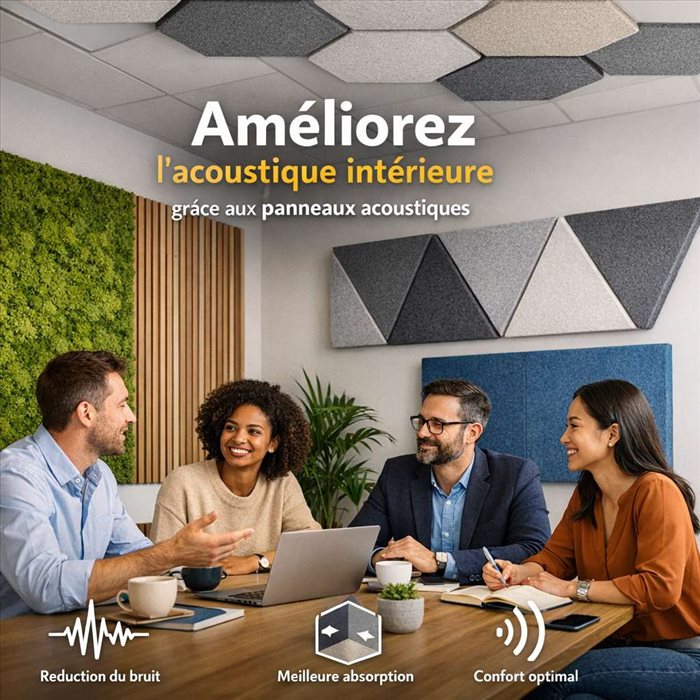 Panneaux acoustiques pour une meilleure acoustique