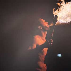 Fabien, un lanceur de flammes à Cherbourg